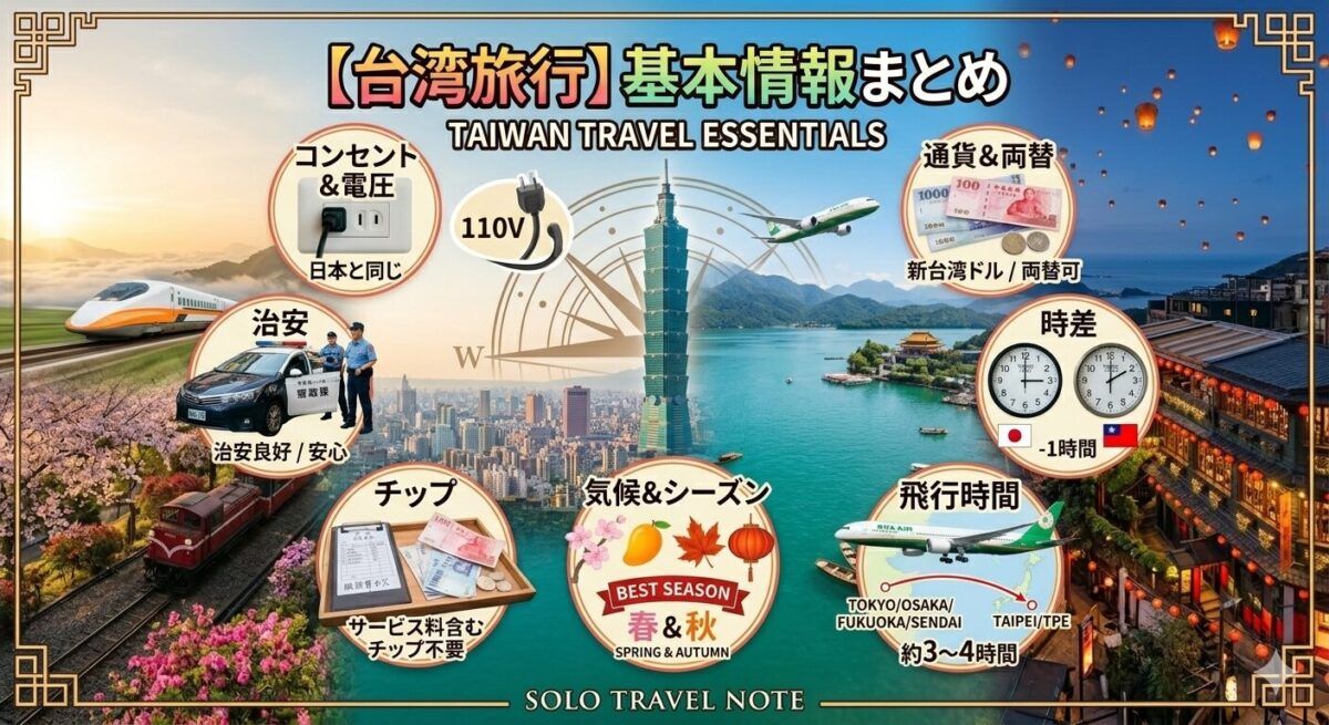 【台湾旅行】基本情報まとめ