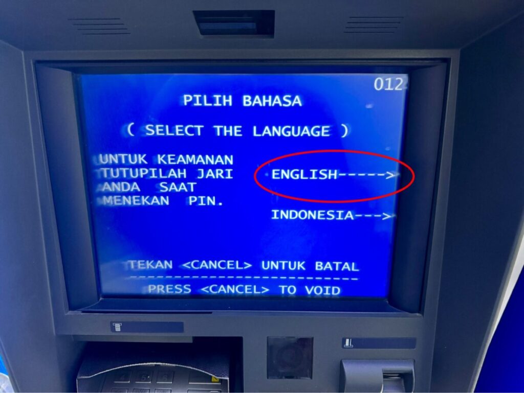 インドネシアATM