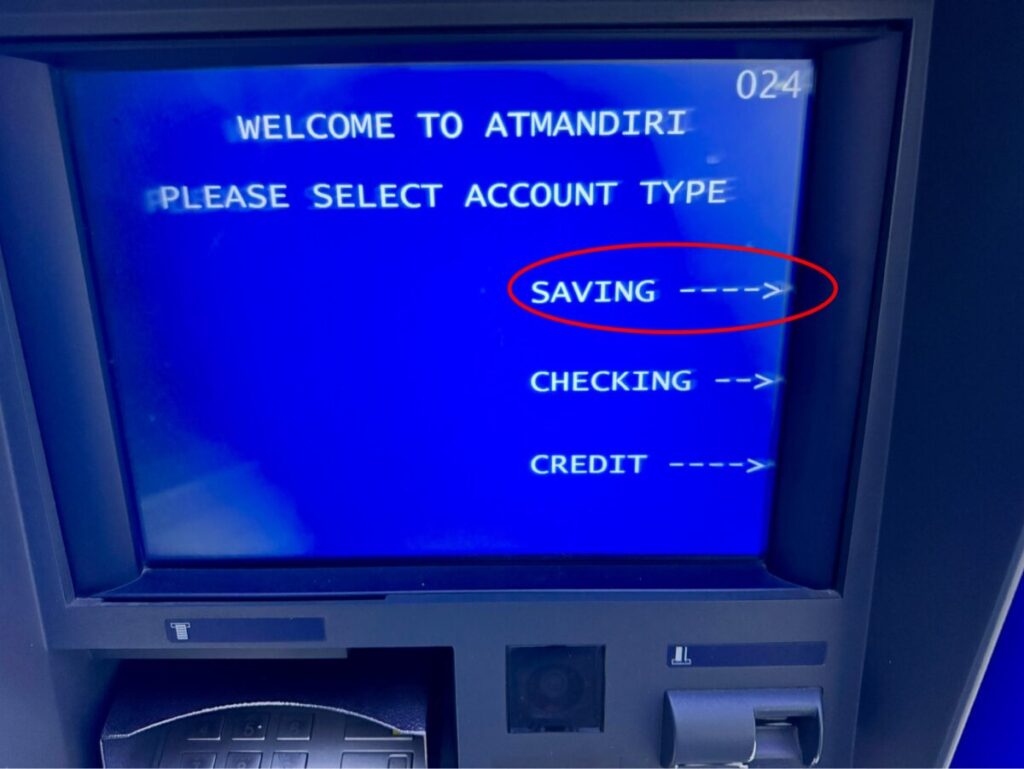 インドネシアATM